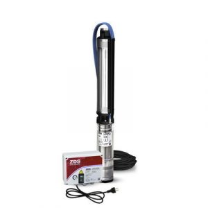zds qs4p o3 submersible well pump with control box included
